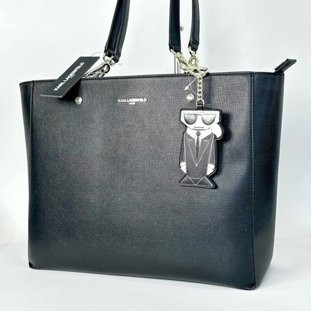 Karl Lagerfeld Paris Adele Tote Carryall Bag in Black